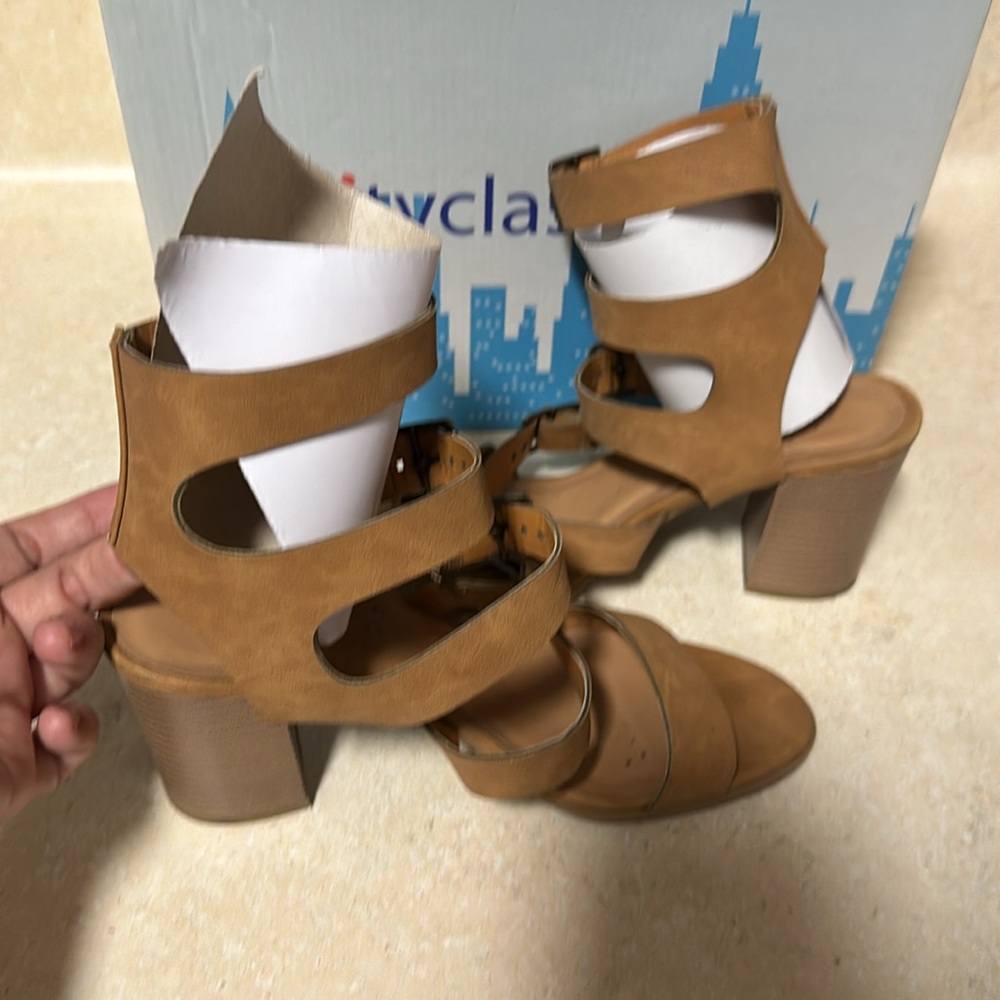 City Classified Strap Heels